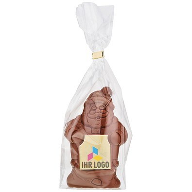 Schoko Weihnachtsmann mit Schokoschild,   1 Stück, Weihnachtsmann 80 g