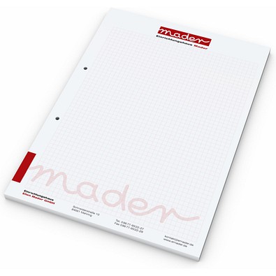 Schreibblock Bestseller, A4, 100 Blatt mit 2fach-Abheftlochung