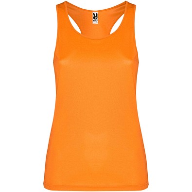 Schura Sport Top für Damen, Fluor Orange, 2XL