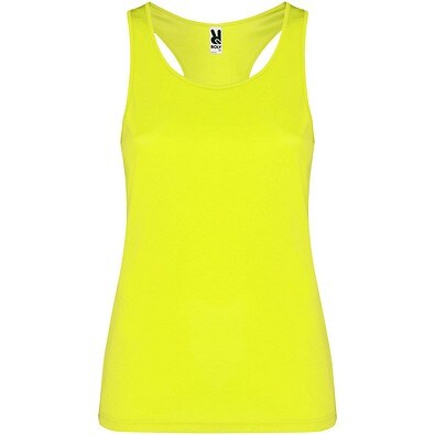 Schura Sport Top für Damen, Fluor Yellow, XL