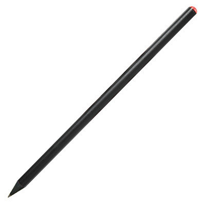 Bleistift schwarz mit Kristall, schwarz/rot
