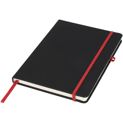Schwarzes DIN A5 Notizbuch, schwarz,rot Schwarzes DIN A5 Notizbuch, schwarz,rot