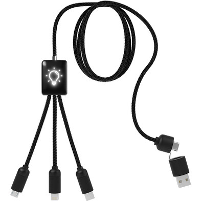 SCX.design C28 Erweitertes 5-in-1-Ladekabel, schwarz
