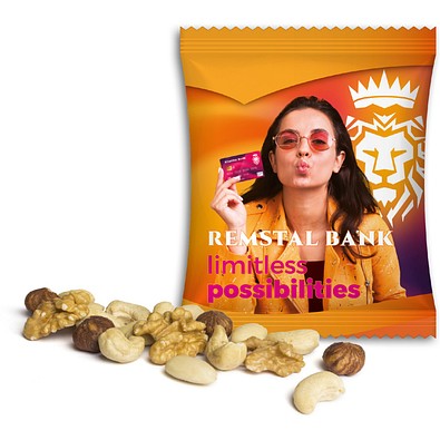 Seeberger Nusskernmischung, 20 g, Verbundfolie weiß, inkl. Druck