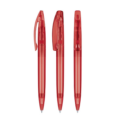 senator® Drehkugelschreiber Bridge Clear, blaue Mine, rot 186