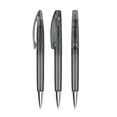 senator® Drehkugelschreiber Bridge Clear MT, blaue Mine, grau 445