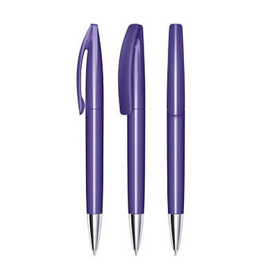 senator® Drehkugelschreiber Bridge Polished MT, blaue Mine, violett 267