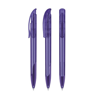 senator® Druckkugelschreiber Challenger Clear SG, blaue Mine, violett 267