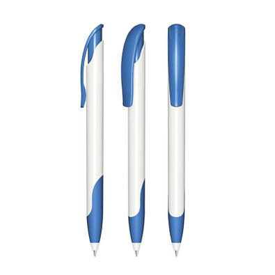 senator® Druckkugelschreiber Challenger Polished Basic SG, blaue Mine, blau 2935