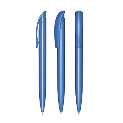 senator® Druckkugelschreiber Challenger Polished, blaue Mine, blau 2935