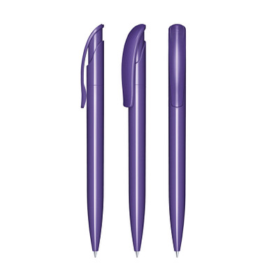 senator® Druckkugelschreiber Challenger Polished, blaue Mine, violett 267