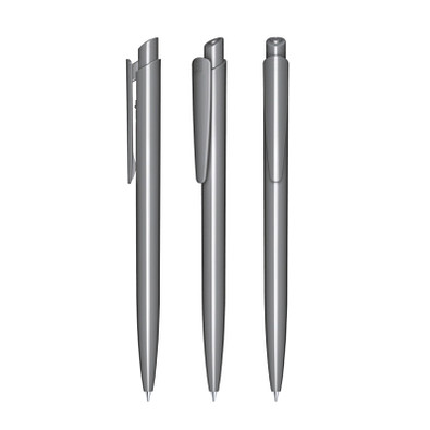 senator® Druckkugelschreiber Dart Polished, blaue Mine, grau cool gray 9