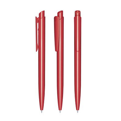 senator® Druckkugelschreiber Dart Polished, blaue Mine, rot 186