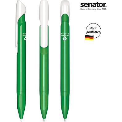 senator® Evoxx Duo Polished Recycled Druckkugelschreiber, grün 347