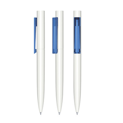 senator® Drehkugelschreiber Headliner Polished, blaue Mine, weiß,blau 2935