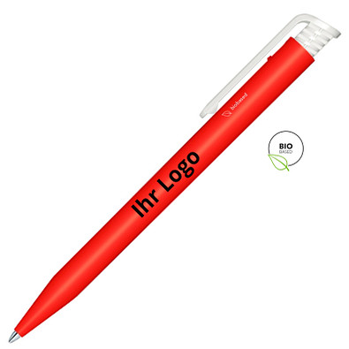 senator® Druckkugelschreiber Super Hit Bio, blaue Mine, rot 485
