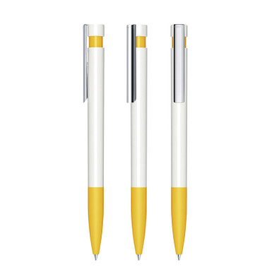 senator® Druckkugelschreiber Liberty Polished Basic SG MC, blaue Mine, weiß,gelb 7408 senator® Druckkugelschreiber Liberty Polished Basic SG MC, blaue Mine, weiß,gelb 7408