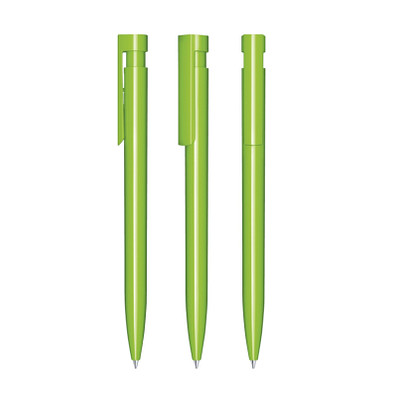 senator® Druckkugelschreiber Liberty Polished, blaue Mine, grün 376