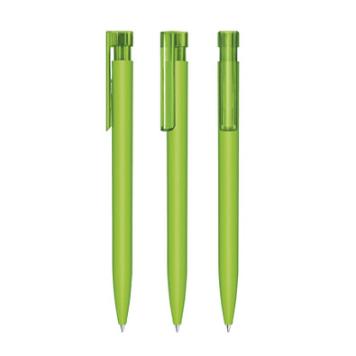 senator® Druckkugelschreiber Liberty Soft Touch, blaue Mine, grün 376