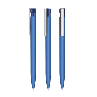 senator® Druckkugelschreiber Liberty Soft Touch MC, blaue Mine, blau 2935