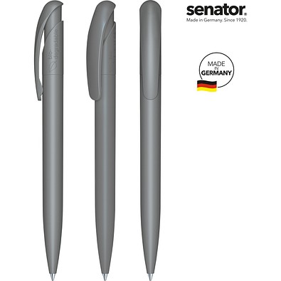 senator® Druckkugelschreiber Nature Plus, blaue Mine, cool gray 9