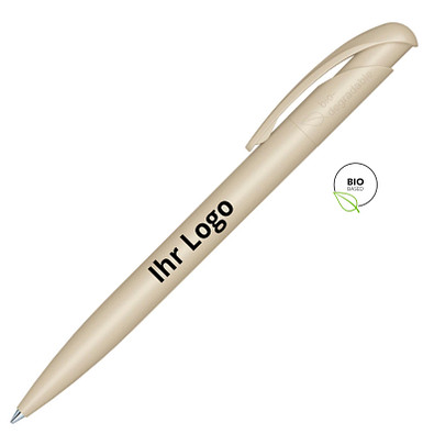 senator® Druckkugelschreiber Nature Plus, blaue Mine, hellgrau