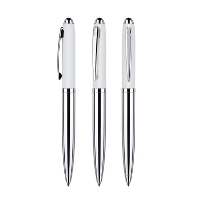 senator® Drehkugelschreiber Nautic, blaue Mine, weiß