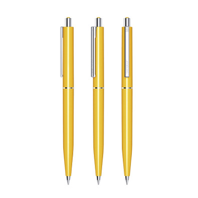 senator® Druckkugelschreiber Point Polished, blaue Mine, gelb 7408