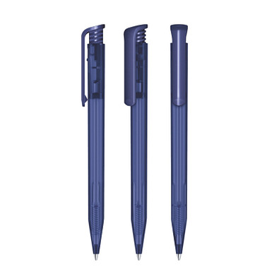 senator® Druckkugelschreiber Super Hit Frosted, blaue Mine, blau 2757