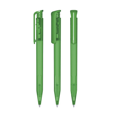 senator® Druckkugelschreiber Super Hit Frosted, blaue Mine, grün 347