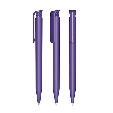 senator® Druckkugelschreiber Super Hit Matt, blaue Mine, violett 267