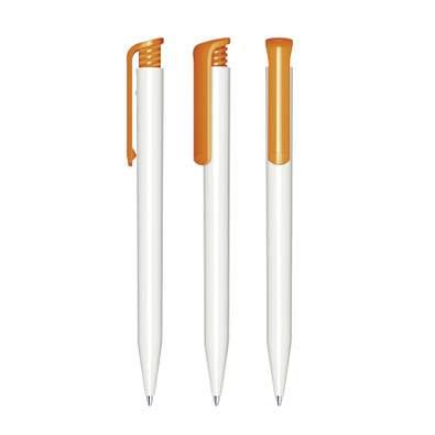 senator® Druckkugelschreiber Super Hit Polished Basic, blaue Mine, weiß,orange 151 senator® Druckkugelschreiber Super Hit Polished Basic, blaue Mine, weiß,orange 151