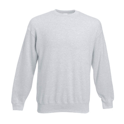 FRUIT OF THE LOOM® Unisex Sweatshirt Set-In, grau/meliert, XXL