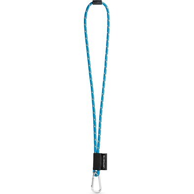 SET Lanyard NAUTIC Long (Ø 7 mm) mit 55 mm D-förmigem Karabiner und Ø 7 mm Sicherheitsverschluss, 304 - Hellblau