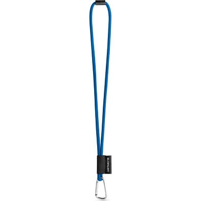SET Lanyard TUBE Long (Ø 7 mm) mit 55 mm D-förmigem Karabiner und Ø 7 mm Sicherheitsverschluss, 303 - Blau