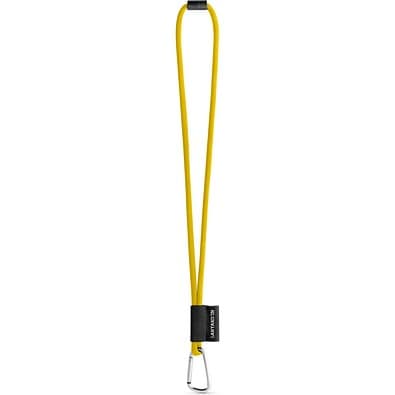 SET Lanyard TUBE Long (Ø 7 mm) mit 55 mm D-förmigem Karabiner und Ø 7 mm Sicherheitsverschluss, 310 - Gelb