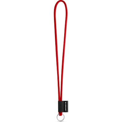 SET Lanyard TUBE Long (Ø 7 mm) mit Ring Ø 32 mm, 302 - Rot