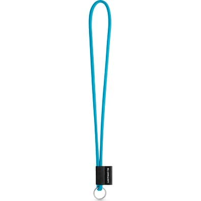 SET Lanyard TUBE Long (Ø 7 mm) mit Ring Ø 32 mm, 304 - Hellblau