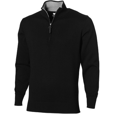 Slazenger™ Unisex Pullover Set mit 1/4 Reißverschluss, schwarz, M Slazenger™ Unisex Pullover Set mit 1/4 Reißverschluss, schwarz, M