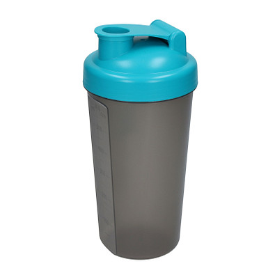 Shaker Protein, 0,6 l, teal/transluzent-grau