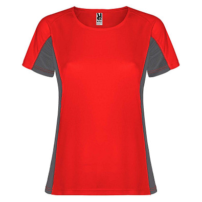 Shanghai Sport T-Shirt für Damen, rot / Dark Lead, S