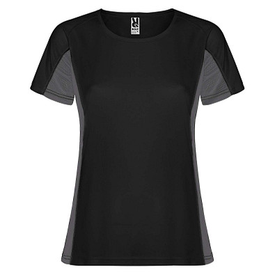 Shanghai Sport T-Shirt für Damen, schwarz / Dark Lead, S