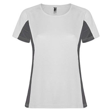 Shanghai Sport T-Shirt für Damen, weiß / Dark Lead, S