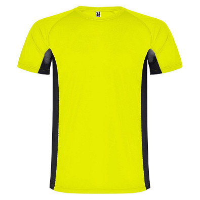 Shanghai Sport T-Shirt für Kinder, Fluor Yellow / schwarz, 4