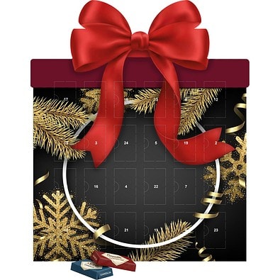 Shape Adventskalender Geschenk, Sarotti Schokoladen-Täfelchen, Edle Weihnacht