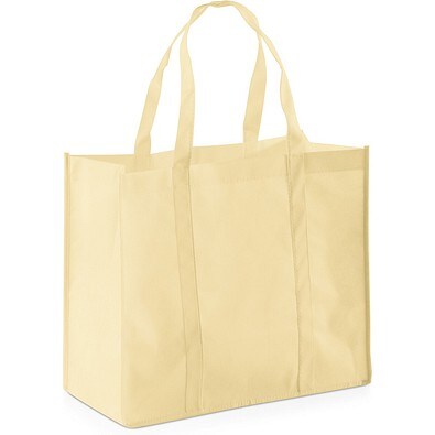 SHOPPER. Einkaufstasche aus Non-woven (80 g/m²), Beige