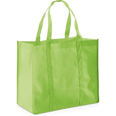 SHOPPER. Einkaufstasche aus Non-woven (80 g/m²), Hellgrün