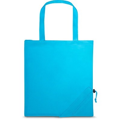 SHOPS. Faltbare Tragetasche aus 190T, Hellblau