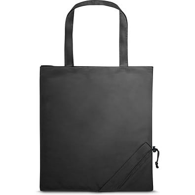 SHOPS. Faltbare Tragetasche aus 190T, Schwarz