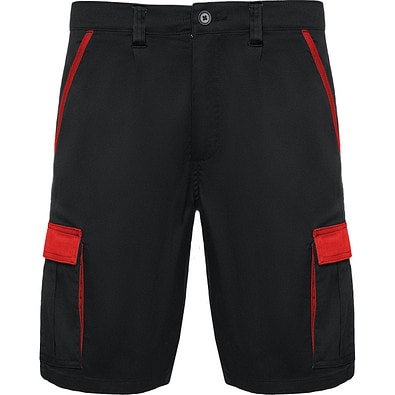 Workwear Shorts Tahoe, XXXL, schwarz/rot